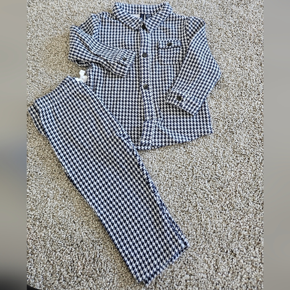 Janie&Jack 12-18mths Navy/White